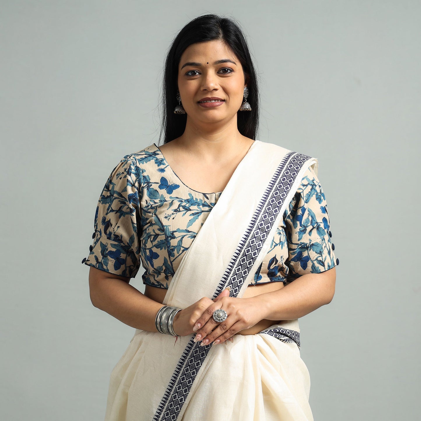 kalamkari stitched blouse