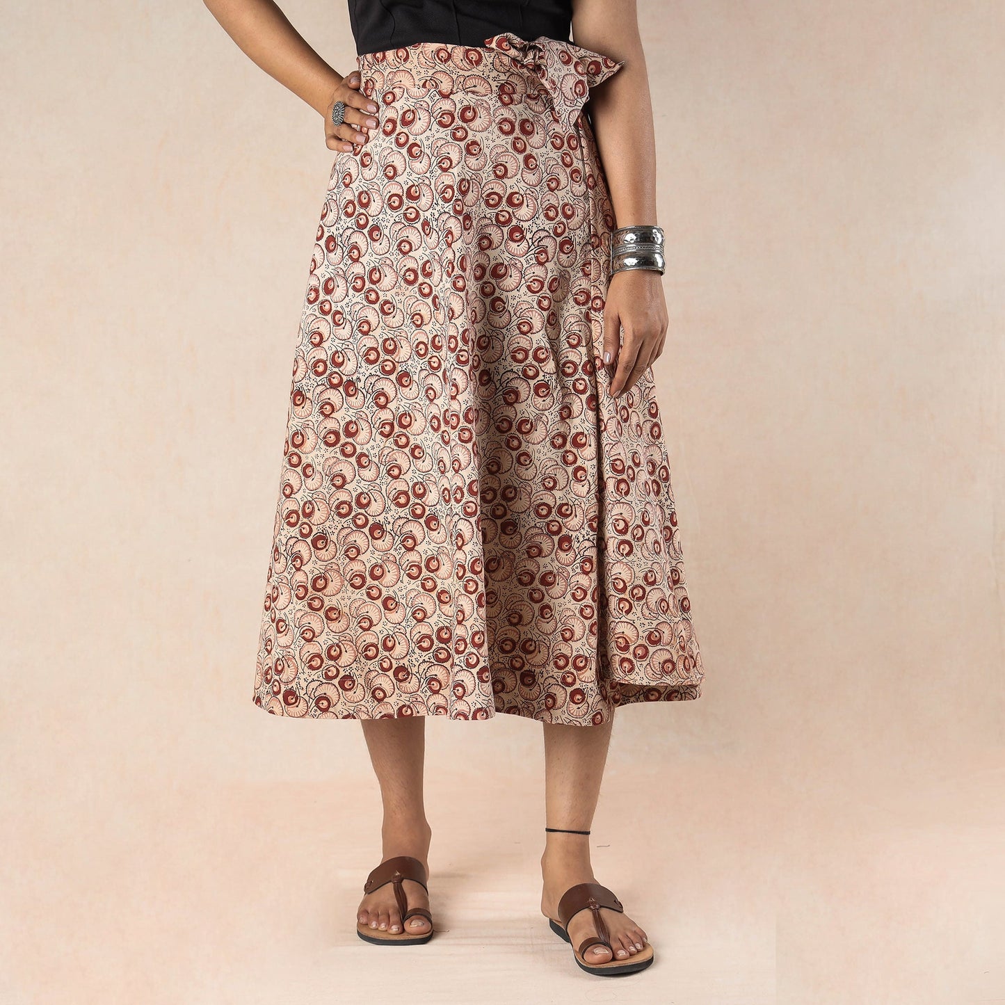 kalamkari cotton skirt
