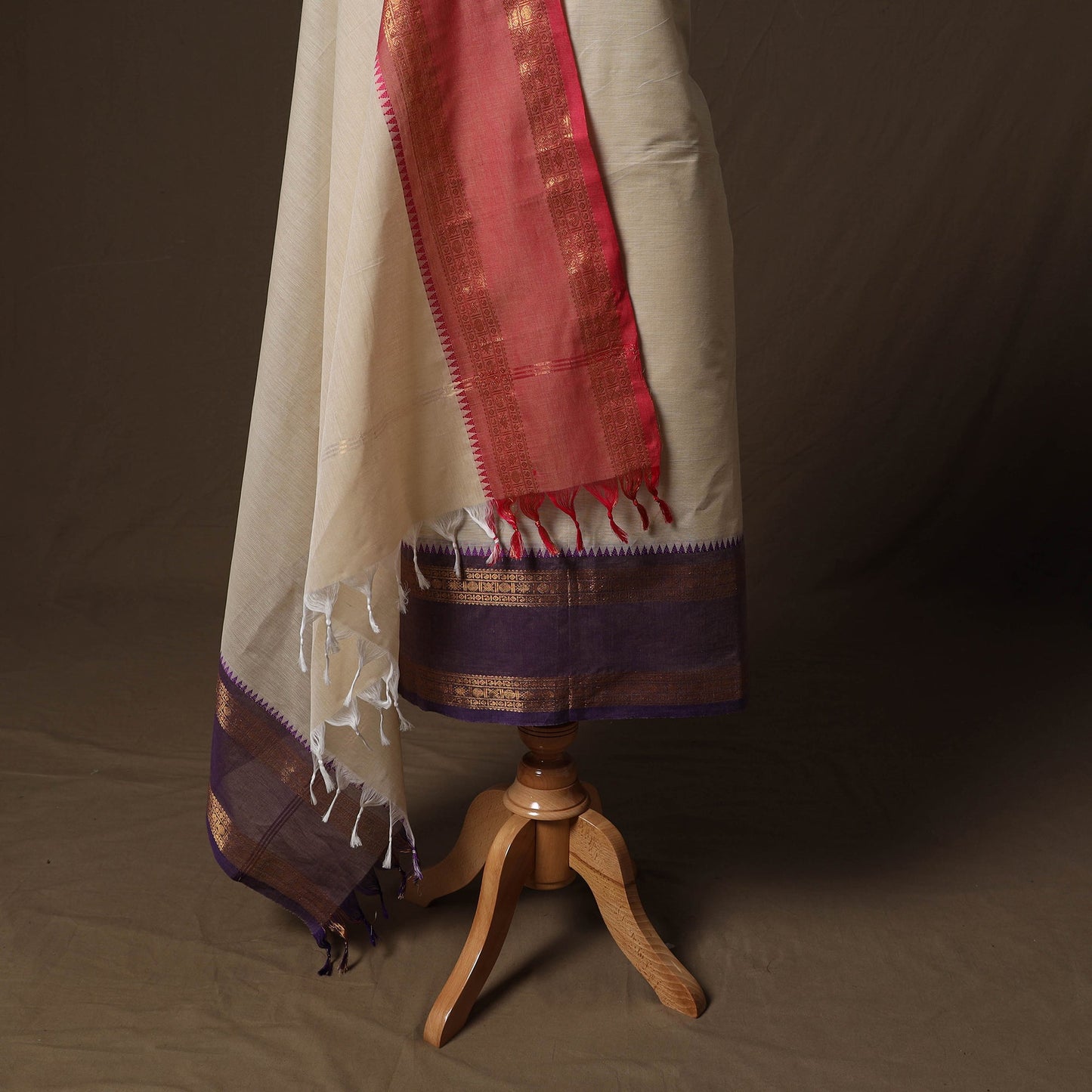 Kandangi chettinad cotton 2pc unstitched dress material 26