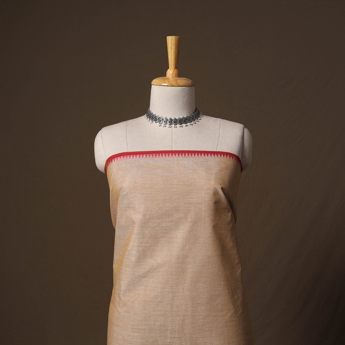 Kandangi chettinad cotton 2pc unstitched dress material 35