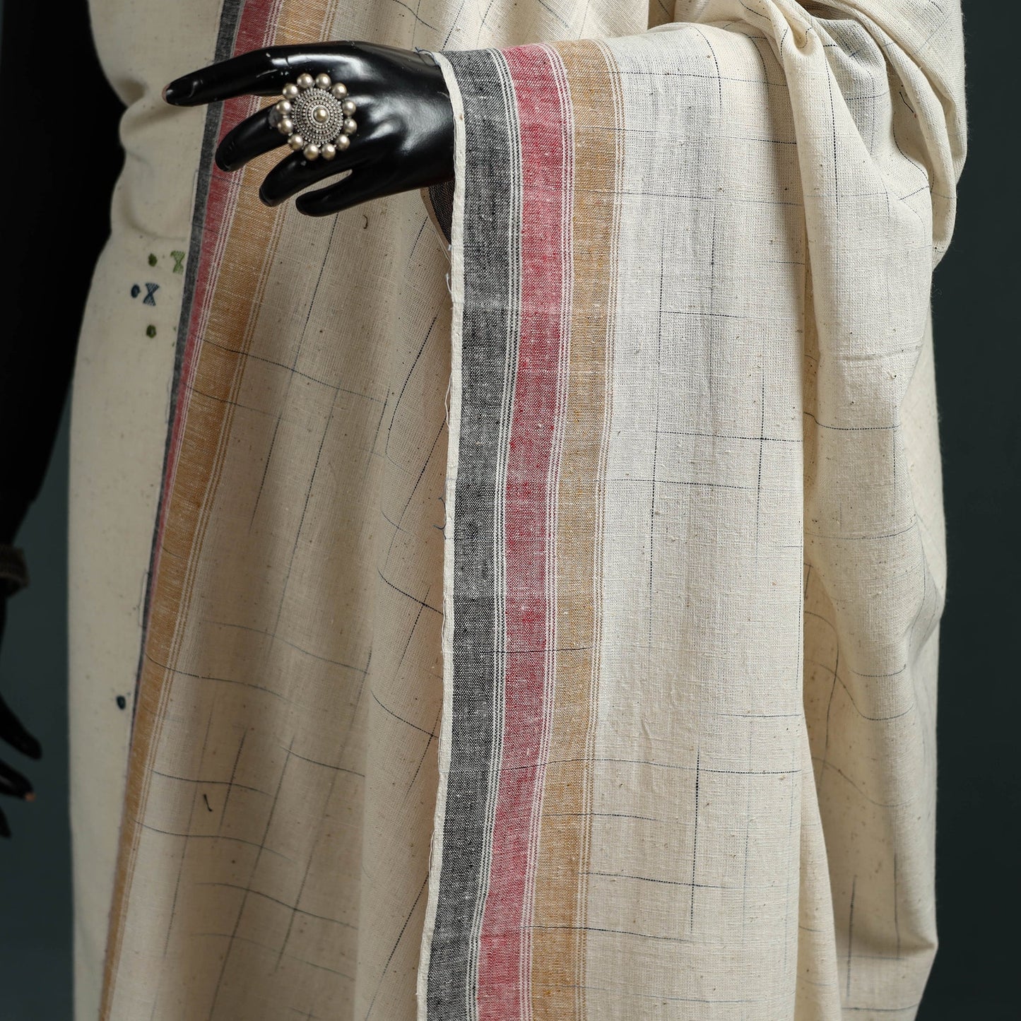 Kutch bhujodi handwoven mirror work organic kala cotton