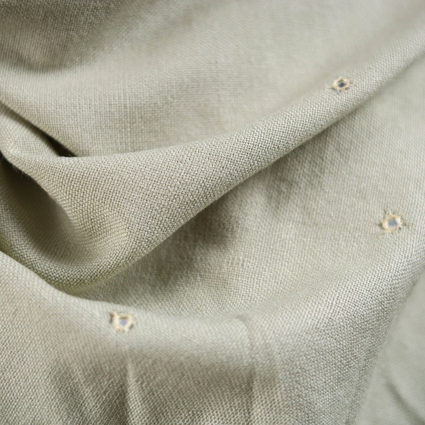 Beige - kutch bhujodi handwoven mirror work acrylic wool