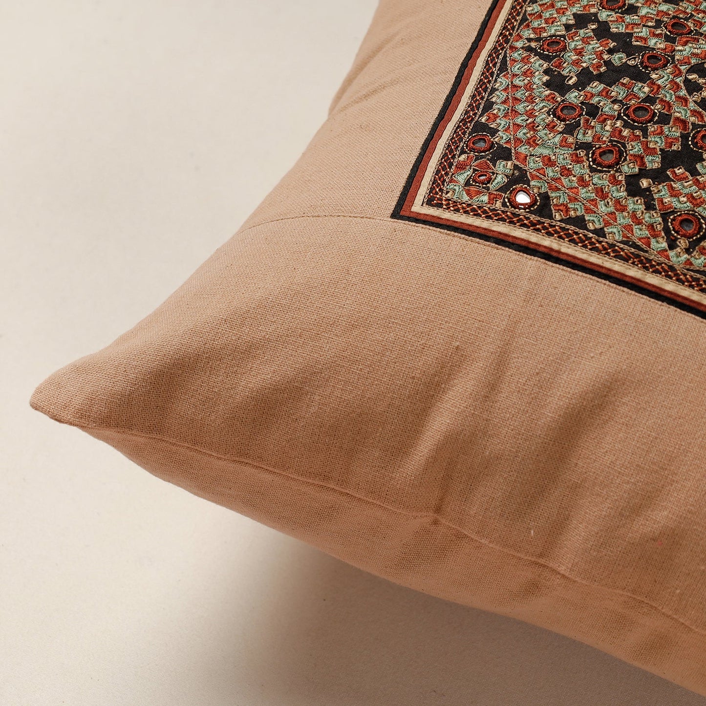 Kutch Neran Hand Embroidery Cotton Cushion Cover