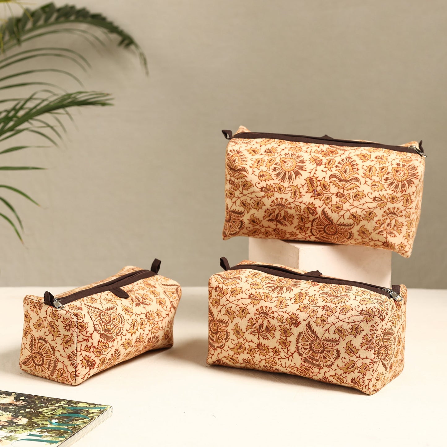 Handmade Cotton Toiletry Bags (Set of 3) 09