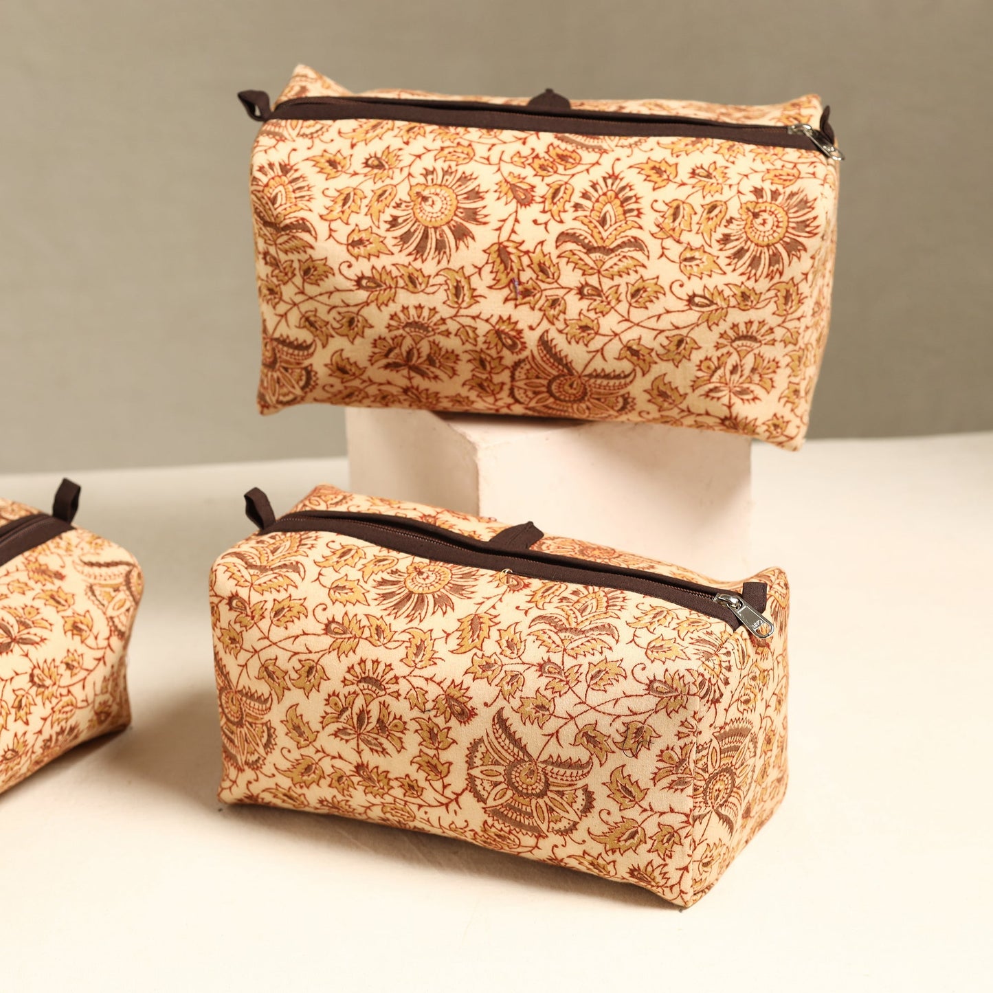Handmade Cotton Toiletry Bags (Set of 3) 09