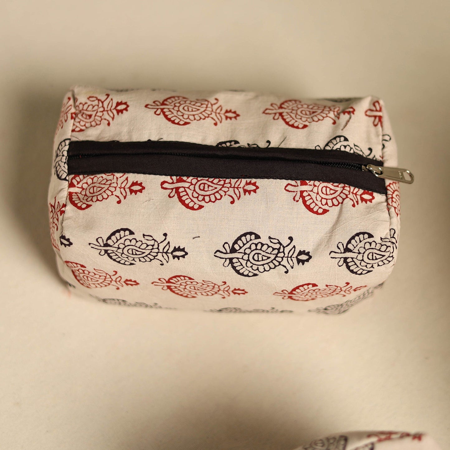Beige Multipurpose Handmade Toiletry Bags (Set of 3)