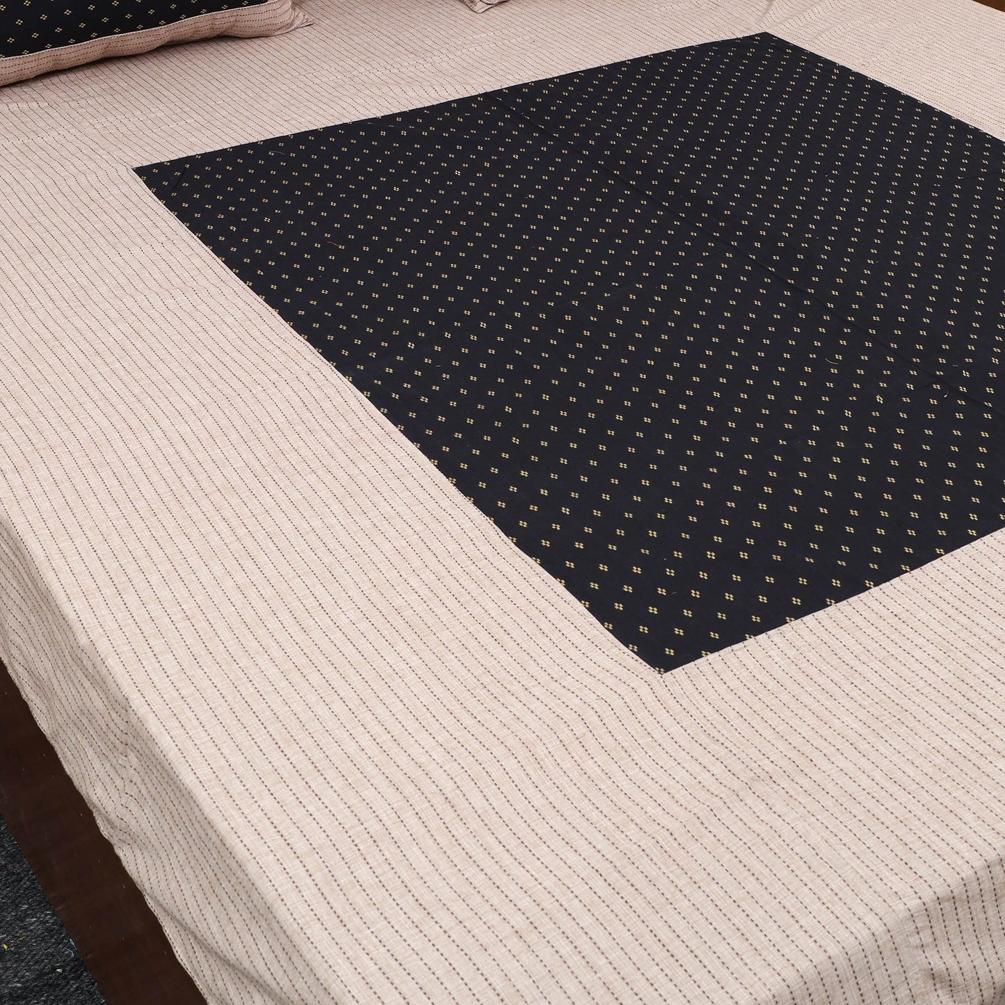 Begie Patchwork Cotton Double Jacquard Bed Sheet Set