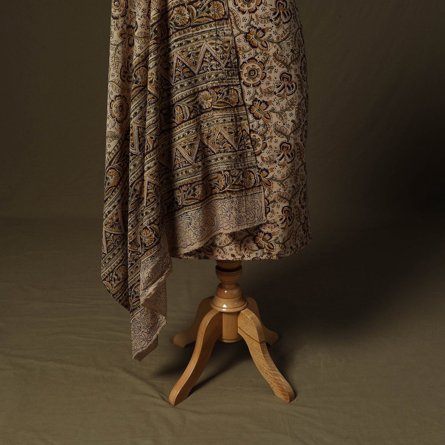 Pedana hand block print natural dyed cotton kalamkari 2pc