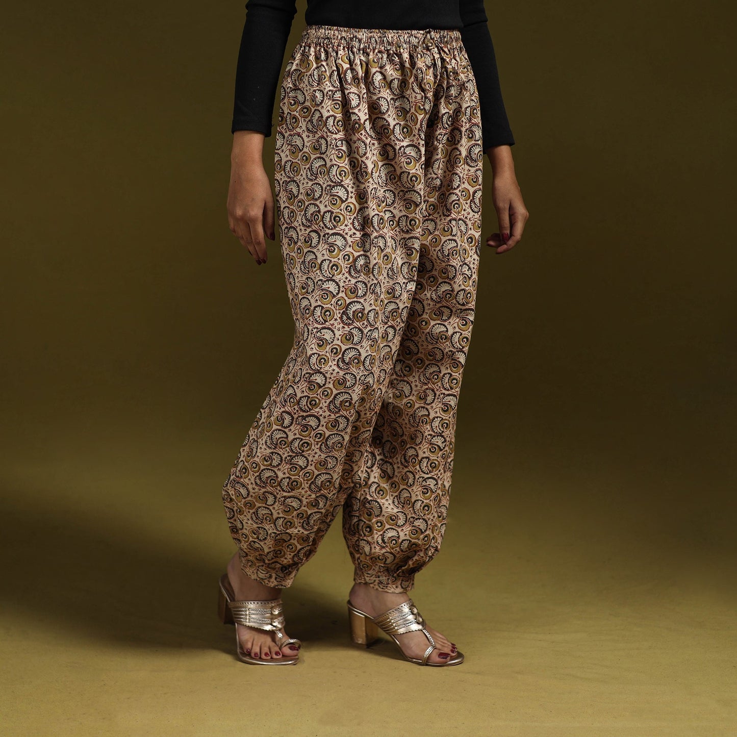 Pedana hand natural dyed cotton kalamkari afghani salwar 19