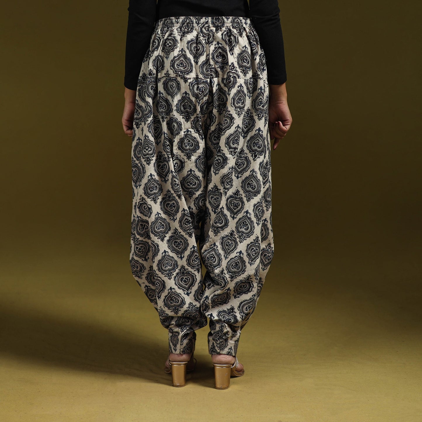 Pedana hand natural dyed cotton kalamkari salwar 03