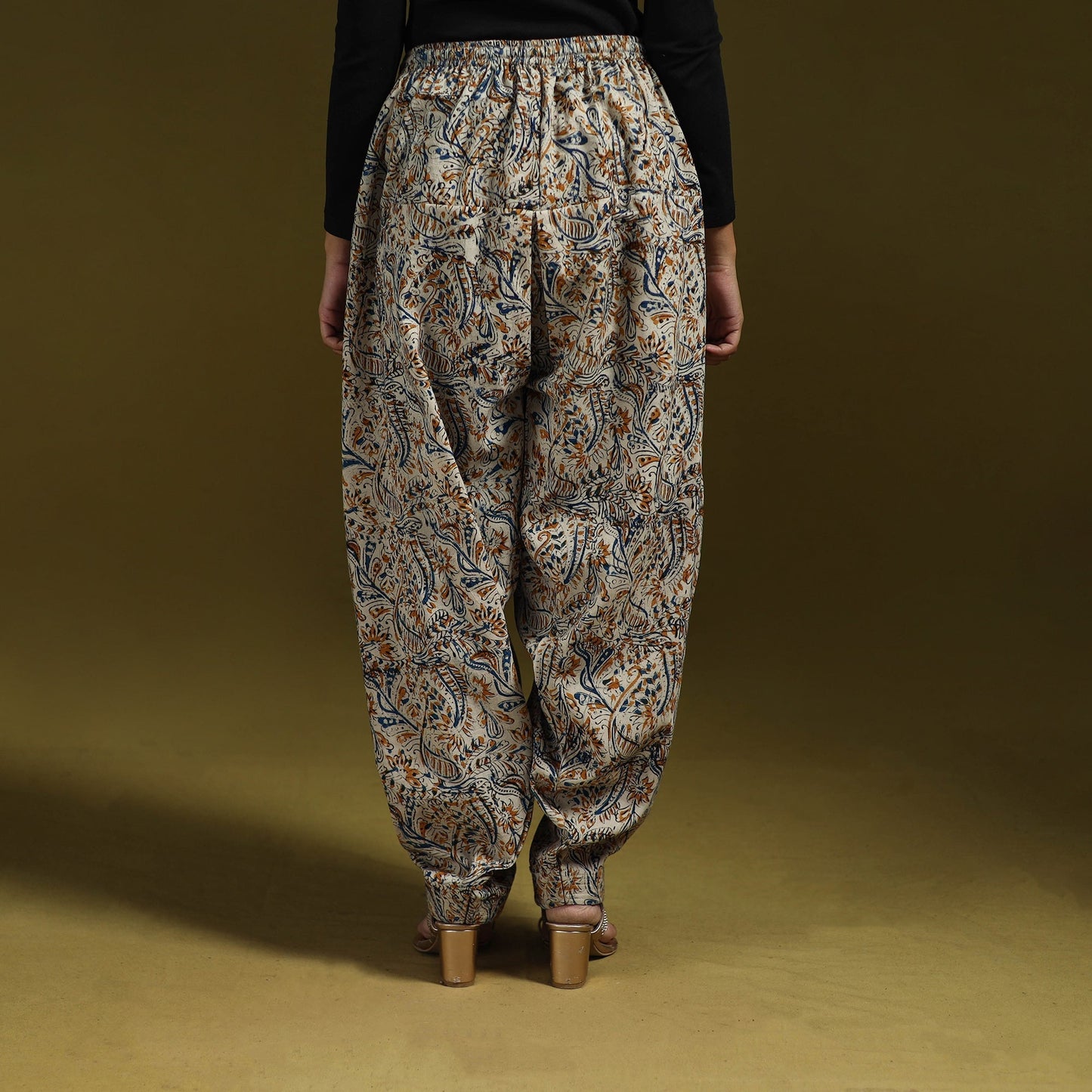 Pedana hand natural dyed cotton kalamkari salwar 07