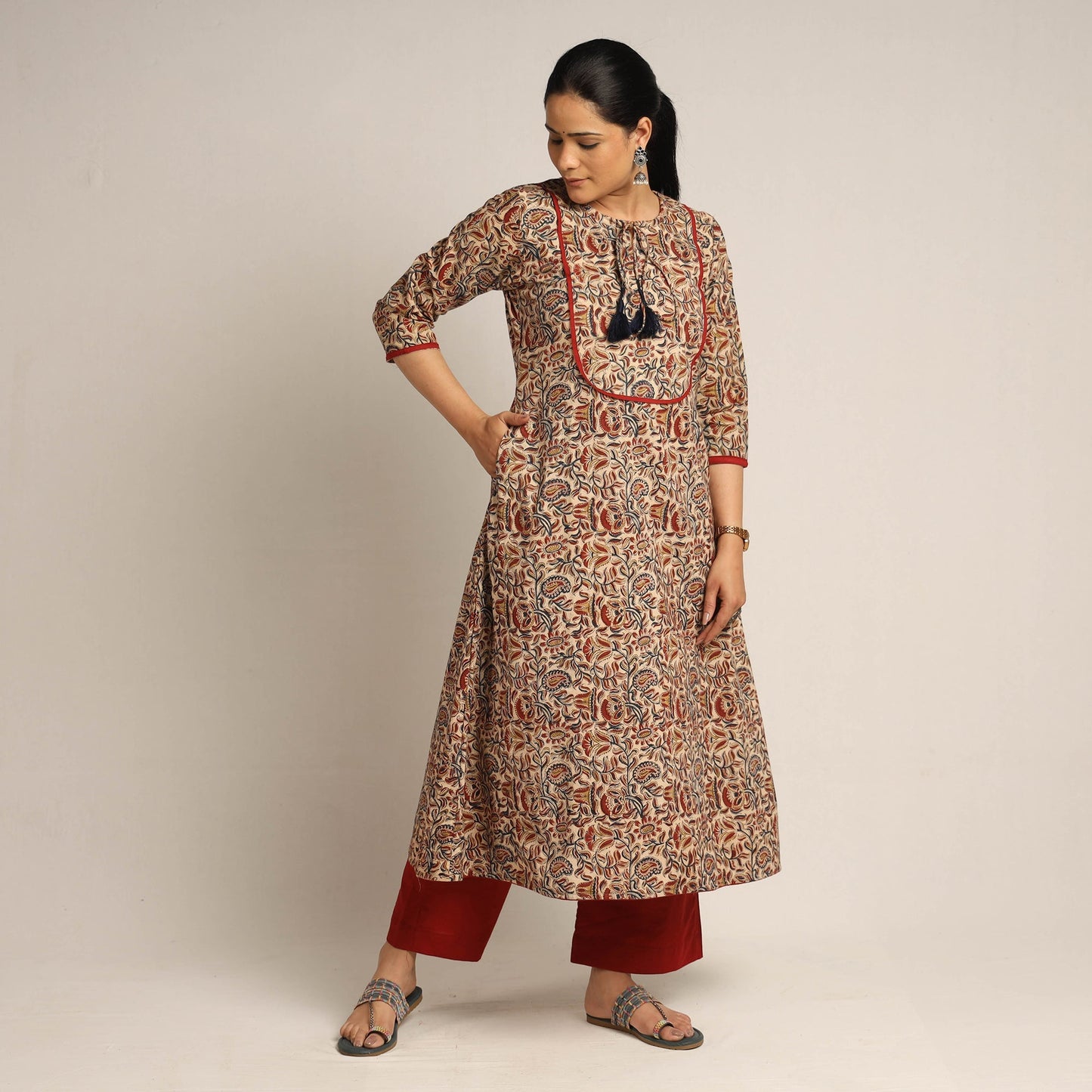 Kalamkari Kurta Palazzo Set