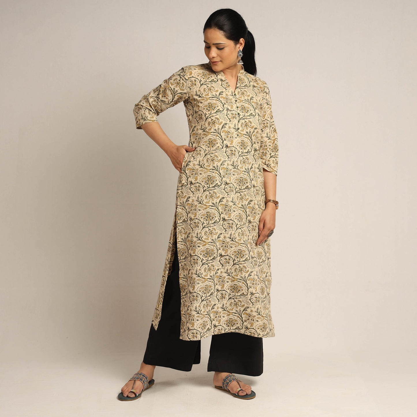Kalamkari Kurta with Palazzo Set