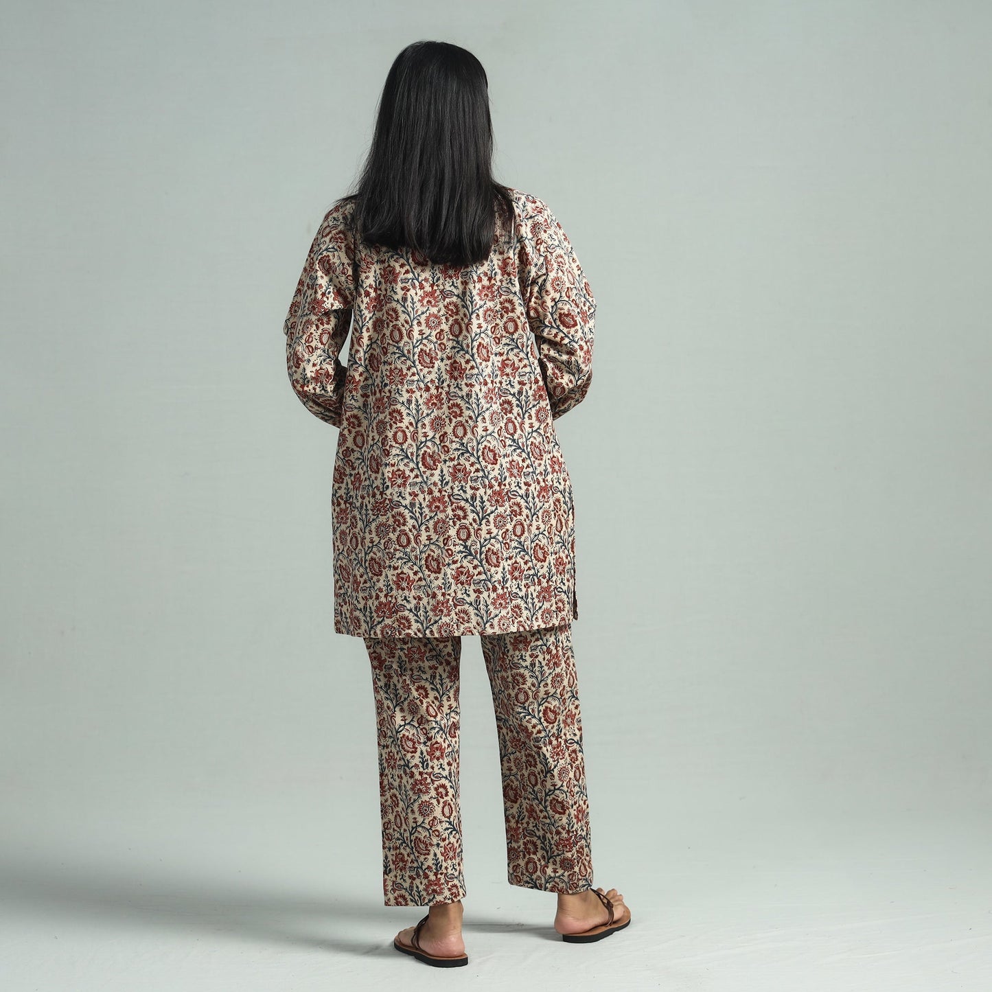 Buy Pedana Kalamkari Block Printed Cotton Co-Ord Set Online at iTokri.com