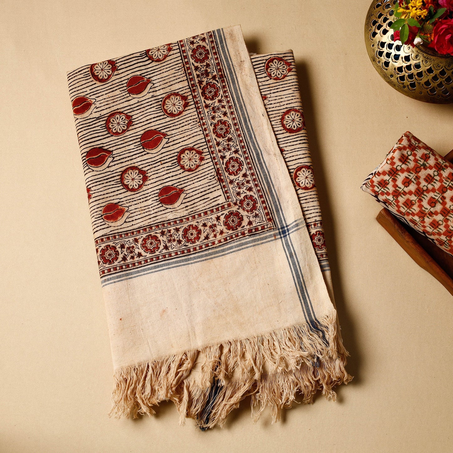 Block Printed Cotton Towel