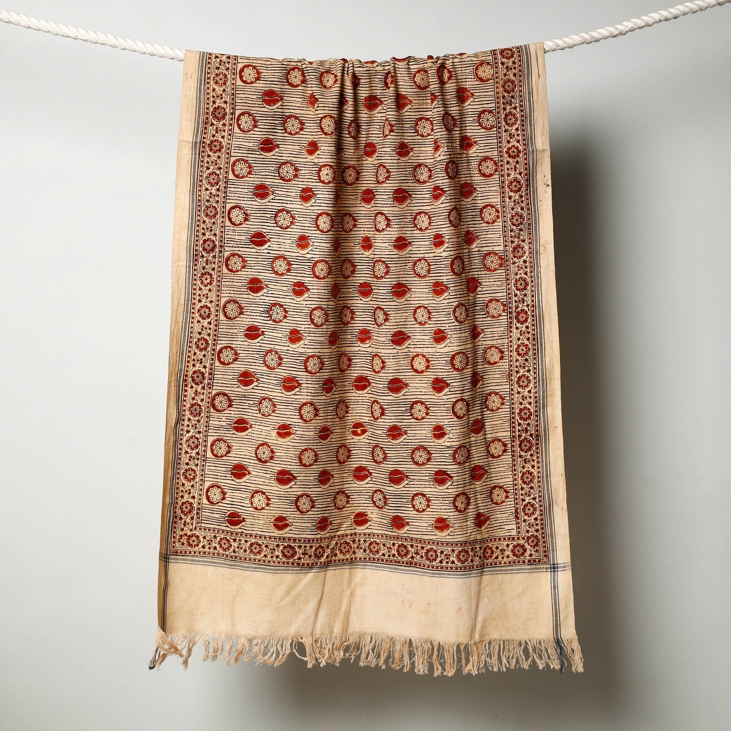 Block Printed Cotton Towel