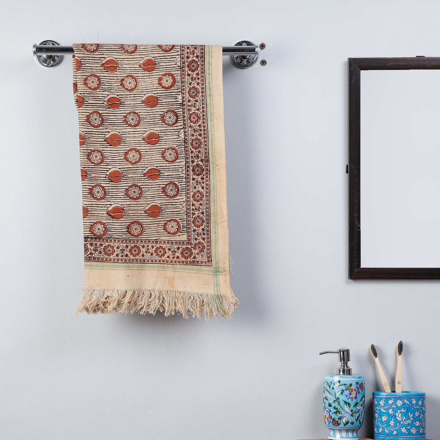 Block Printed Cotton Towel