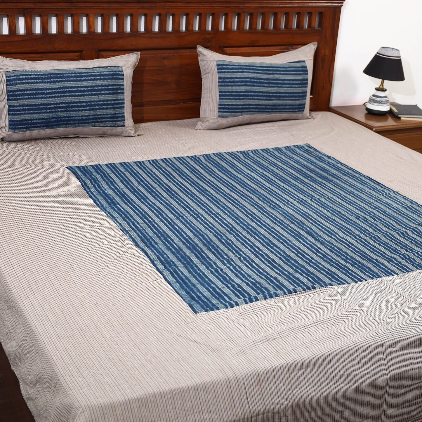 plain double bed cover