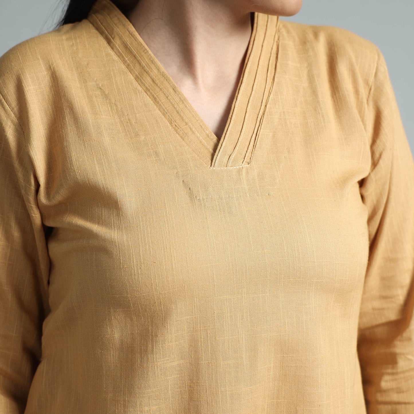 Plain Flex Cotton Long Straight Kurta 21