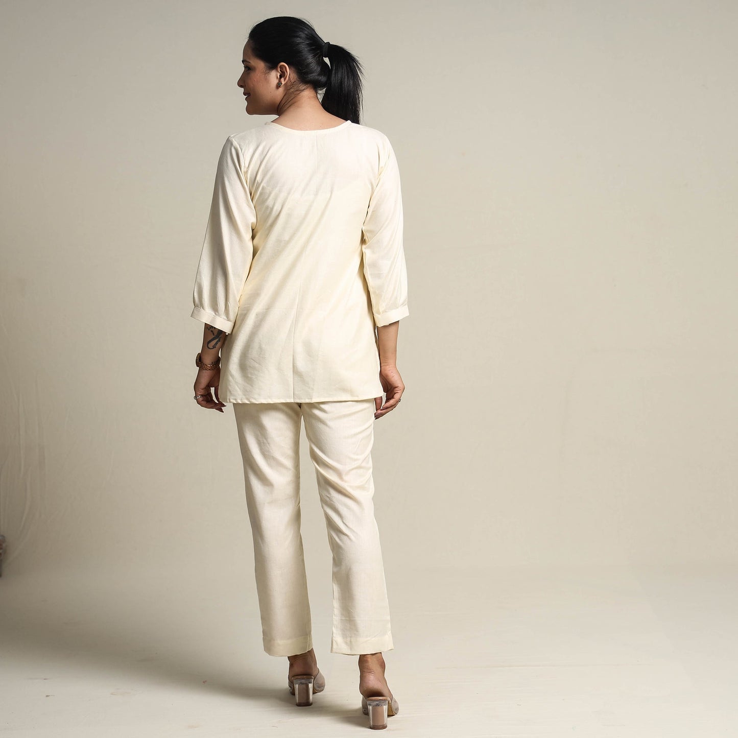 Plain Linen Cotton Co-Ord Set