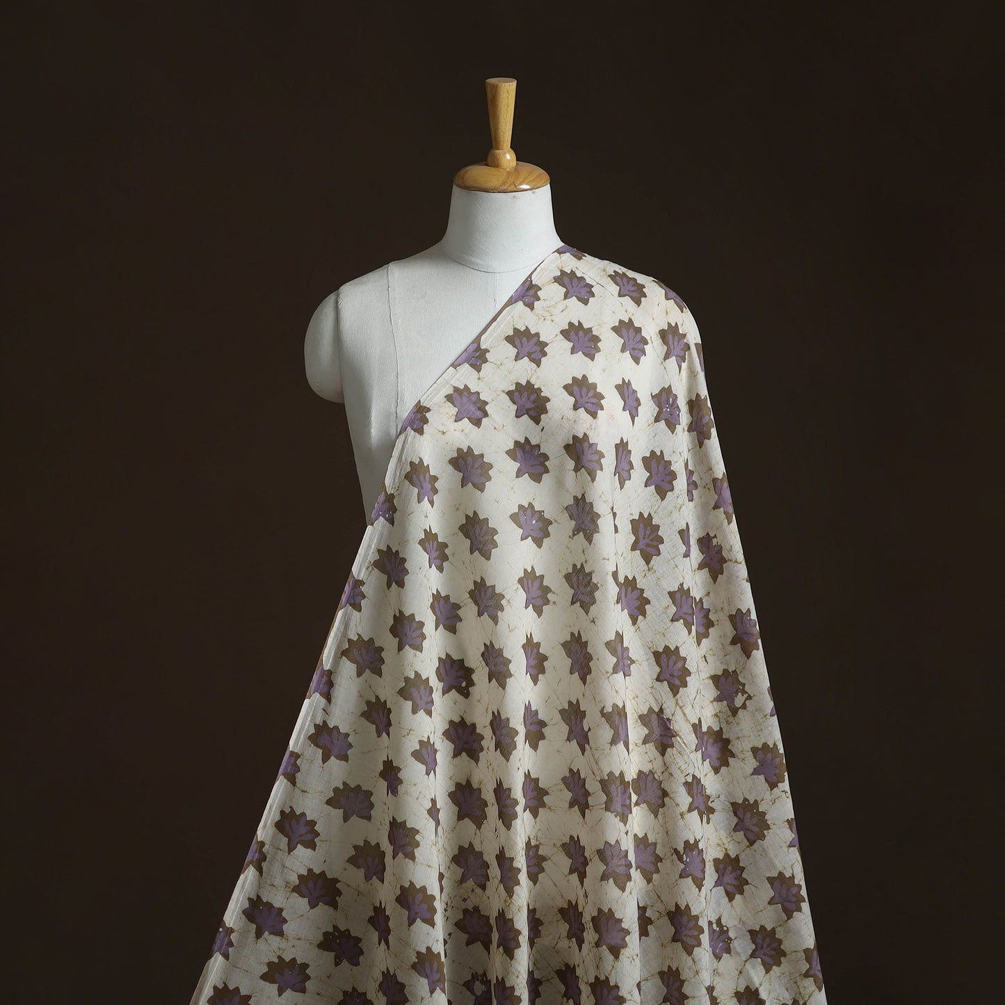 Pure mul cotton kutch hand block batik print fabric 23