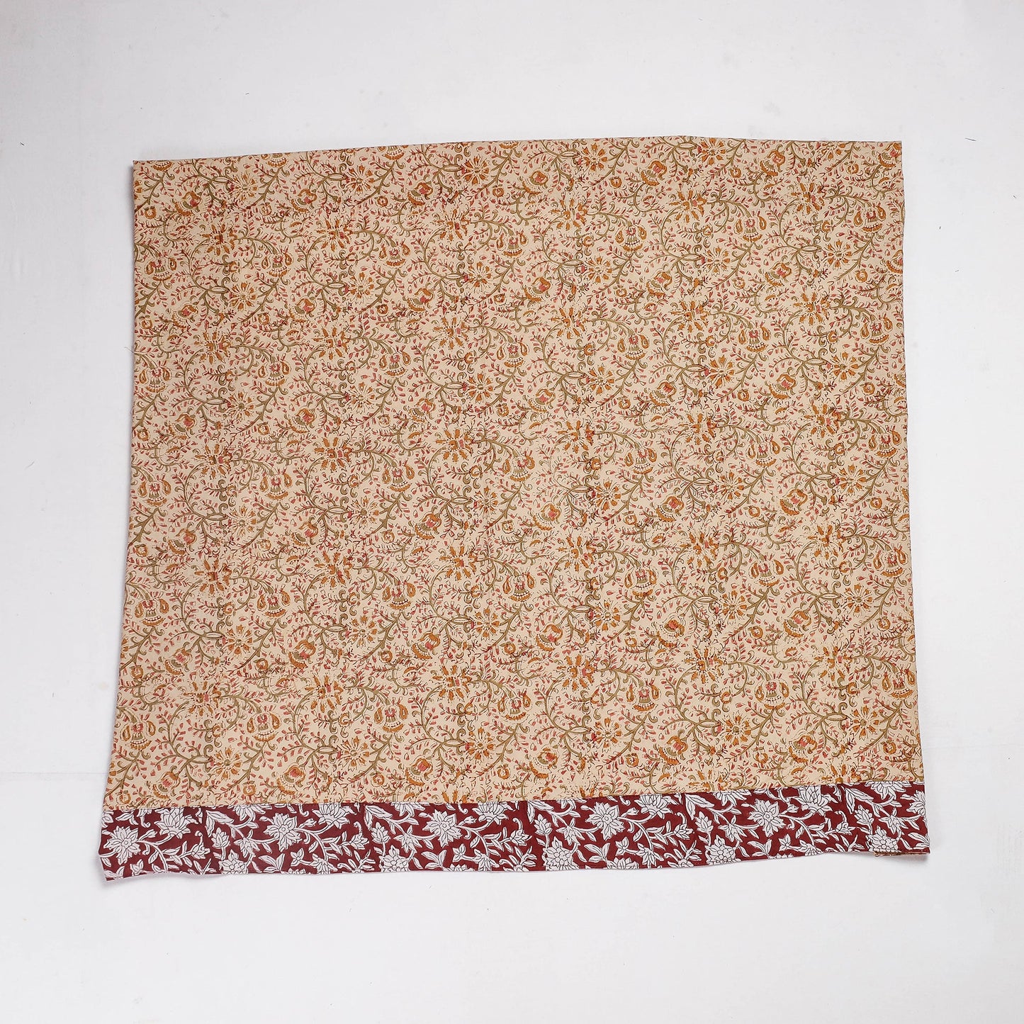 Buy Rangoli Kalamkari Block Printed Cotton Blouse Piece