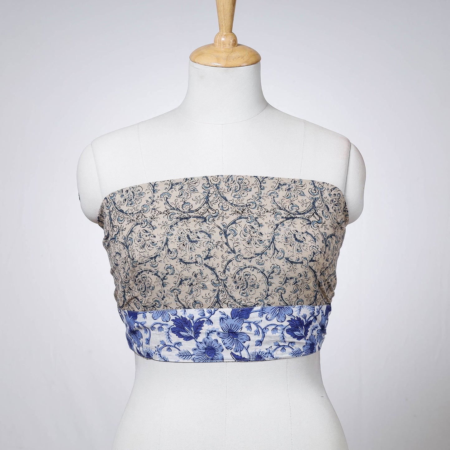 Buy Rangoli Kalamkari Block Printed Cotton Blouse Piece