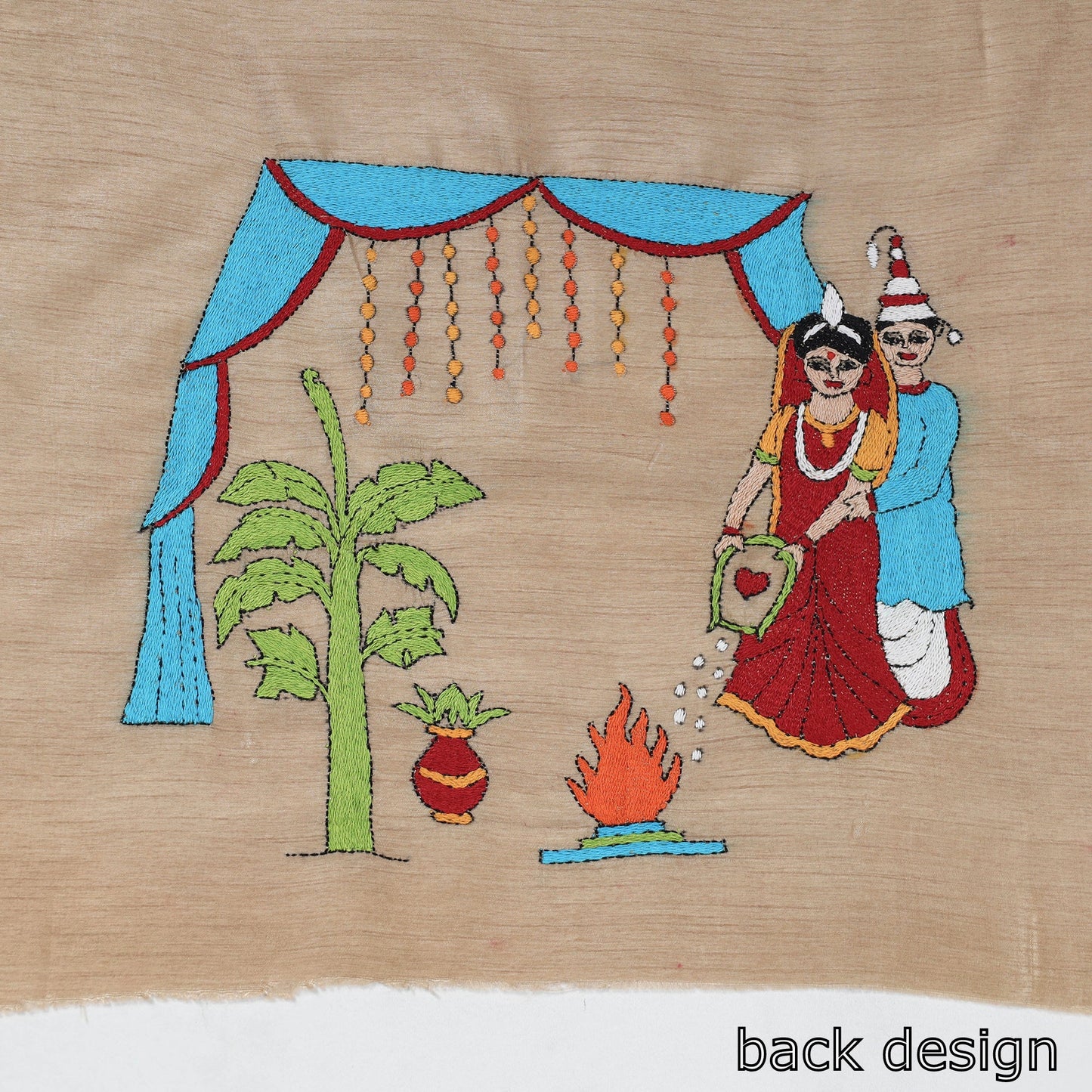 Kantha Embroidery Blouse Piece