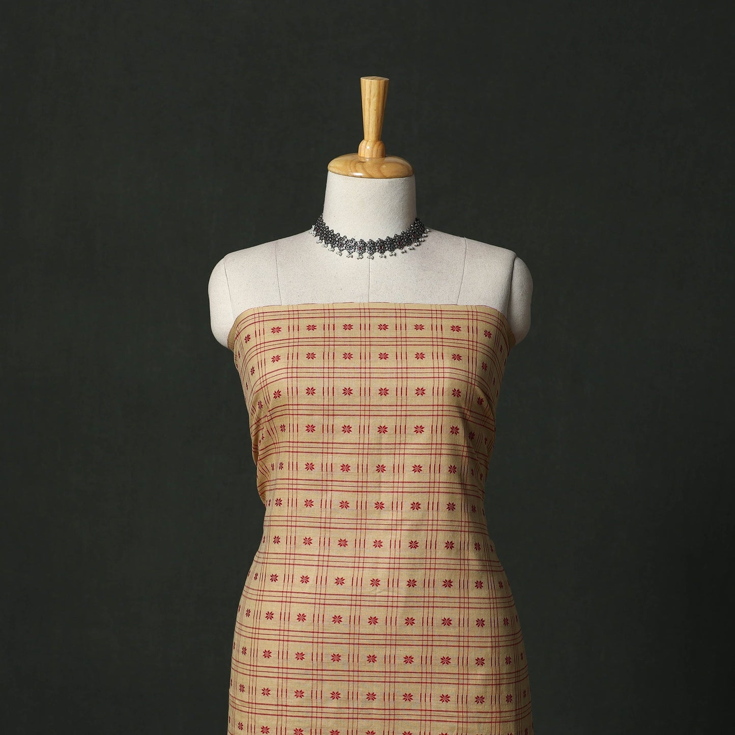Sambalpuri embroidered cotton 2pc unstitched dress material