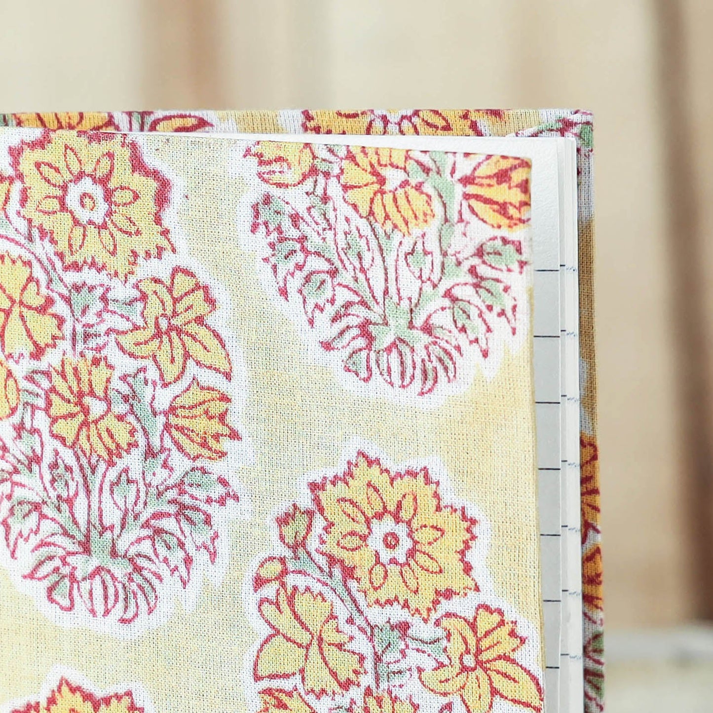 Sanganeri Fabric Cover Handmade Paper Notebook Online in India