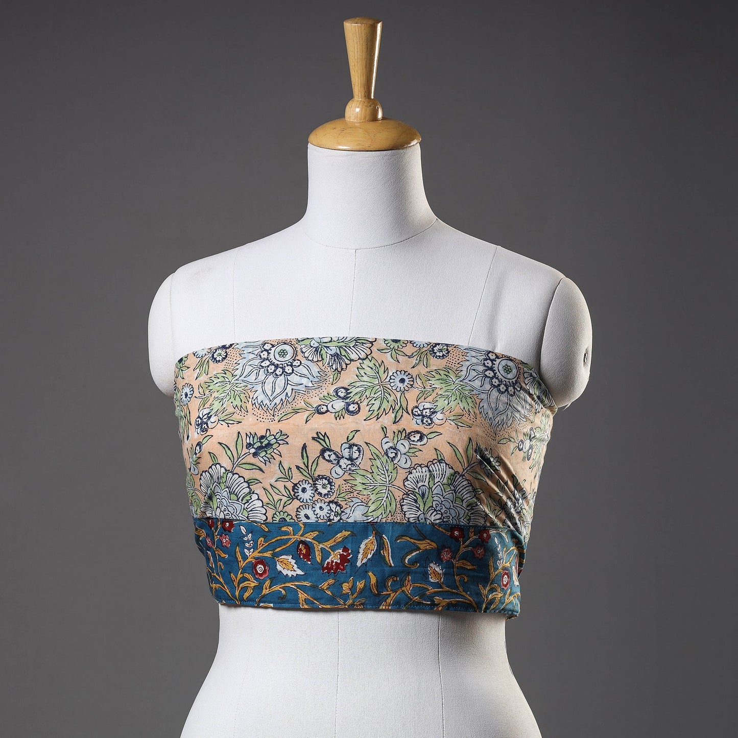 Buy Sanganeri Block Printed Cotton Blouse Piece