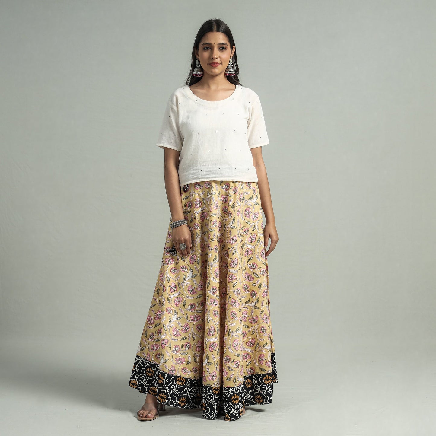 sanganeri cotton skirt