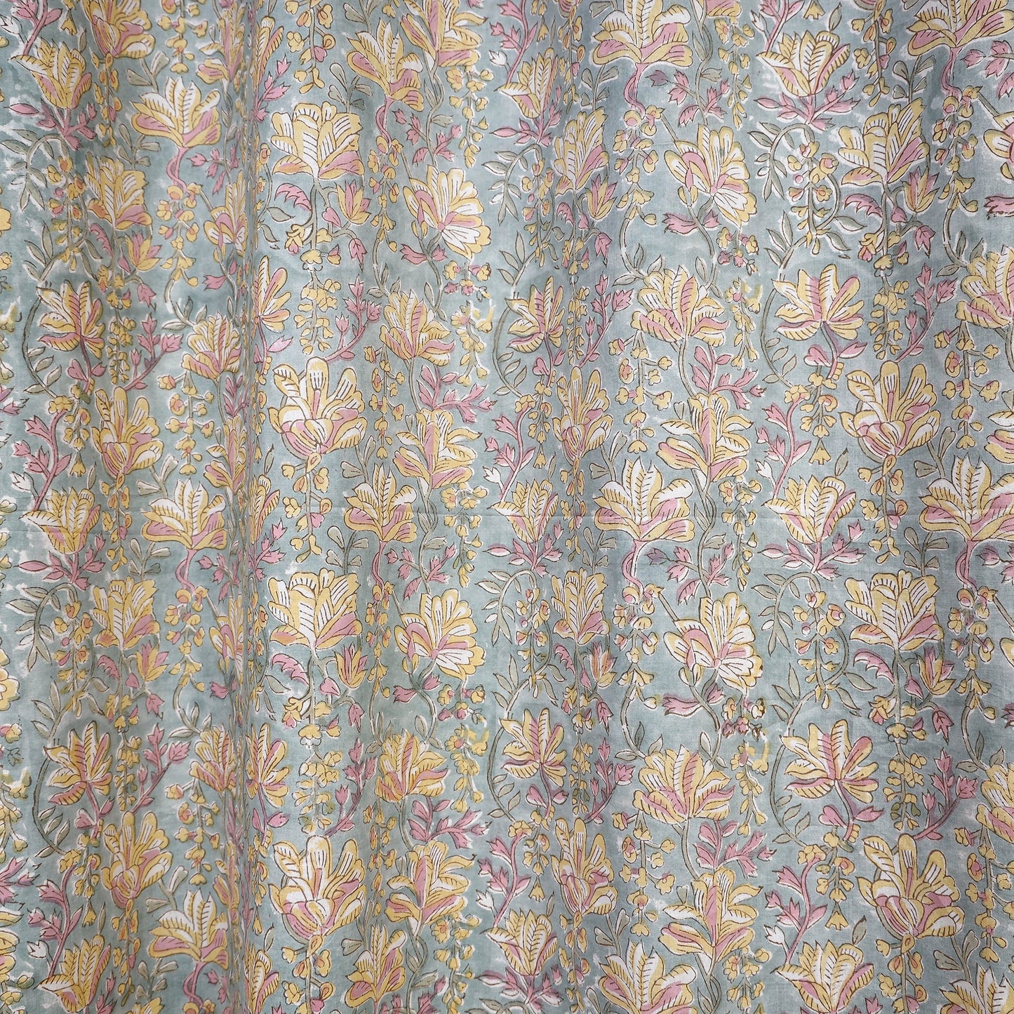 Buy Sanganeri Block Printed Cotton Window Curtain (5 x 3 Feet) (Single Piece) Online at iTopkri