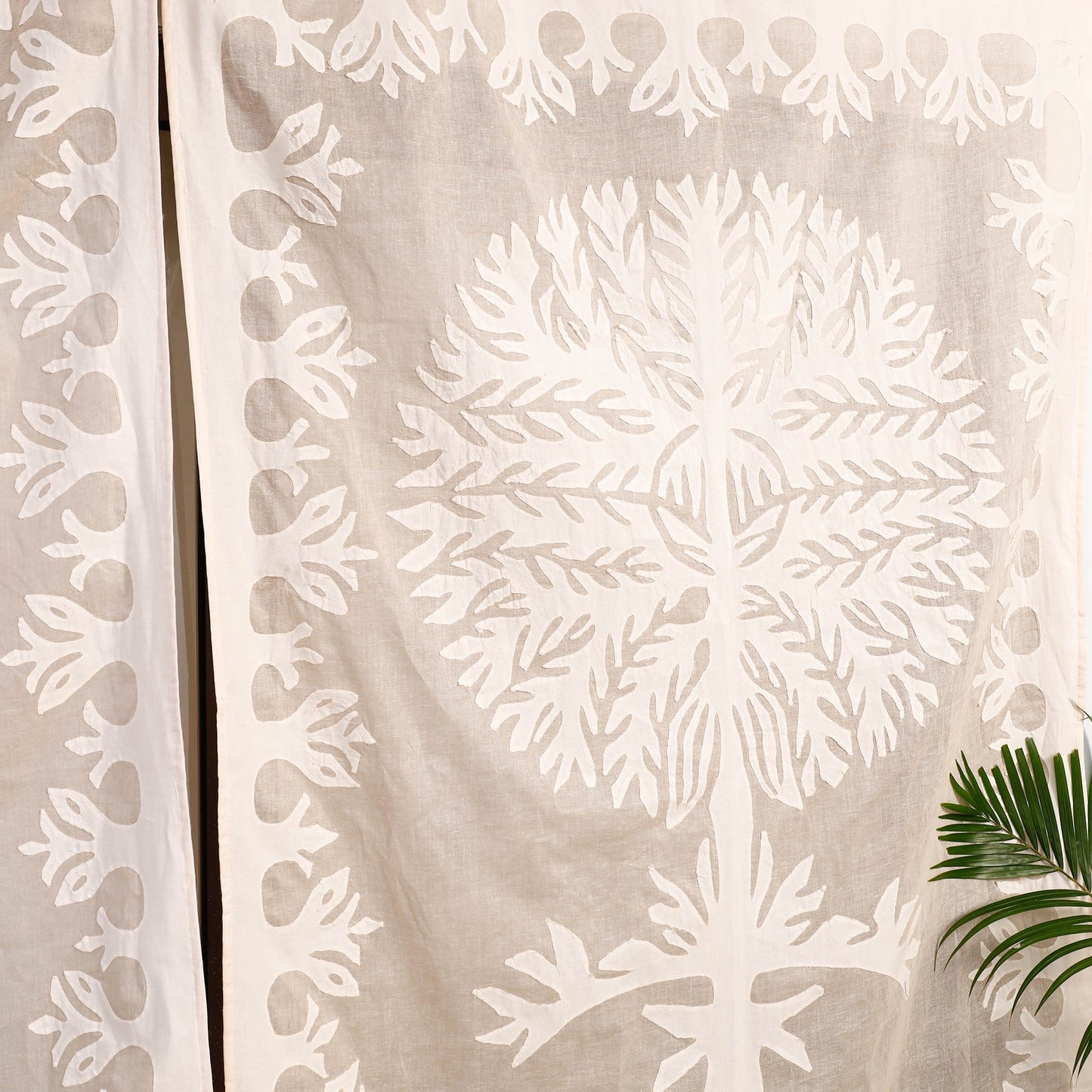 Applique Cutwork Window Curtain