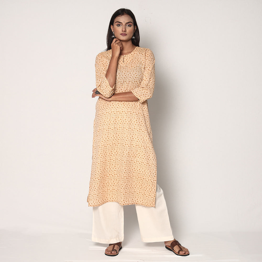 Warli Printed Cotton Long Kurta Online