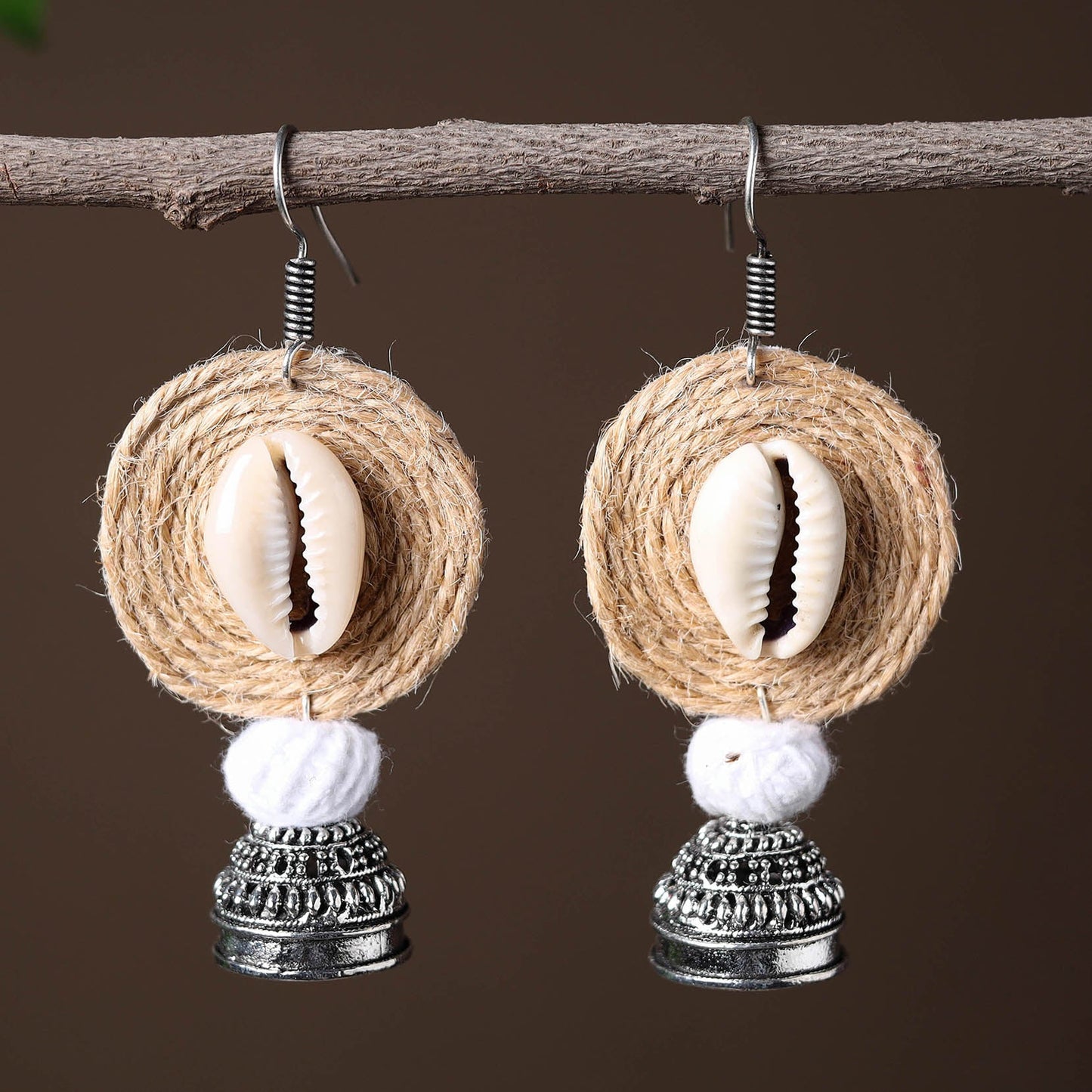 Jute Jhumki Earrings