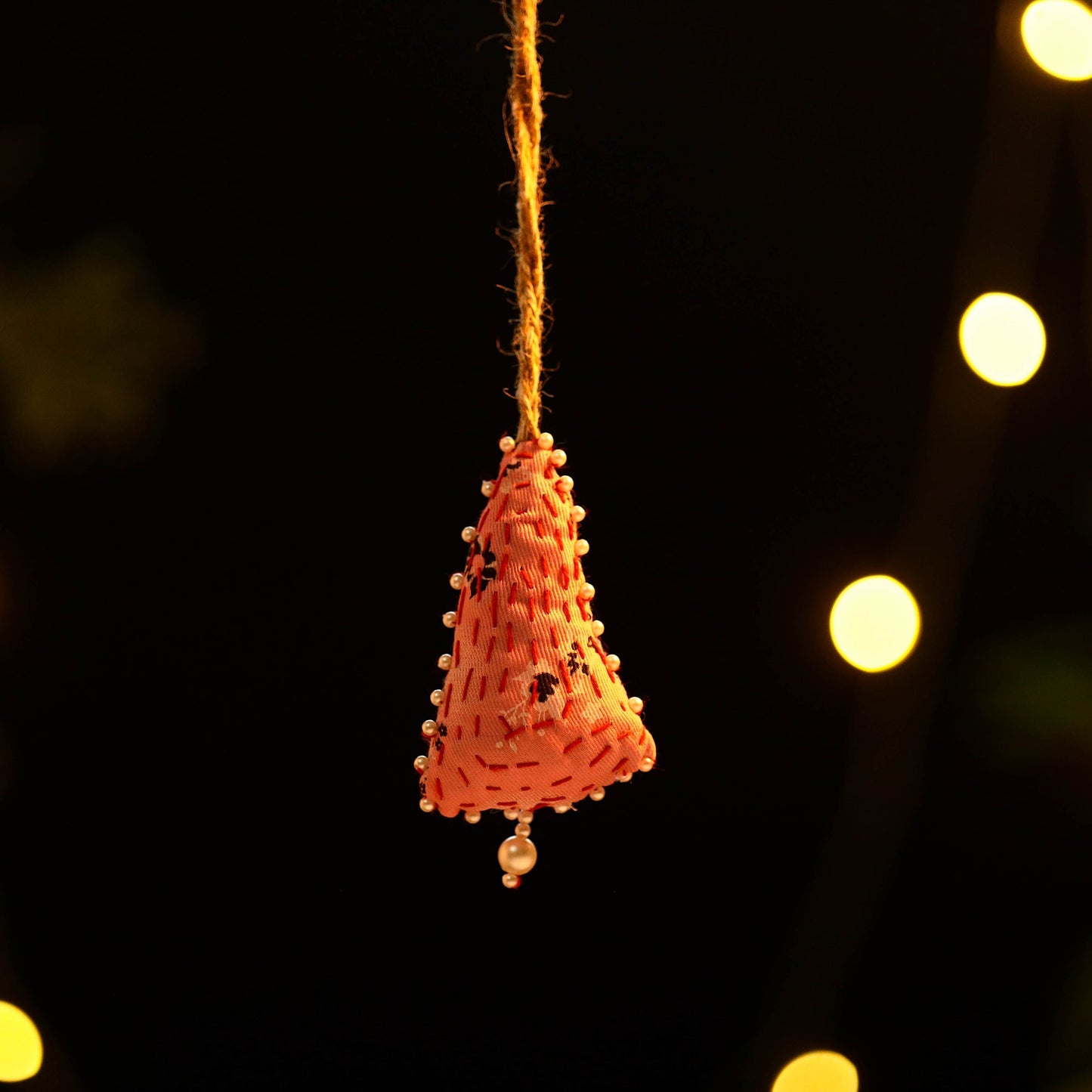 Upcycled Thread & Beadwork X-Mas Decor Hanging