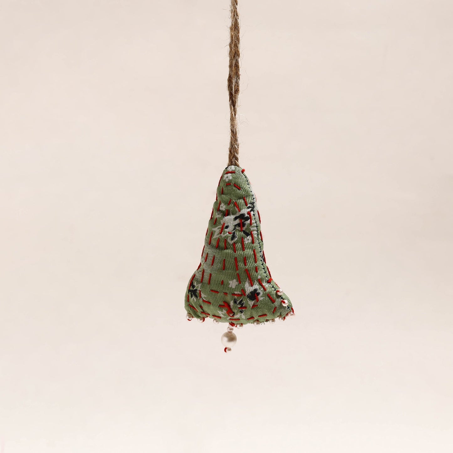 Upcycled Thread & Beadwork X-Mas Decor Hanging