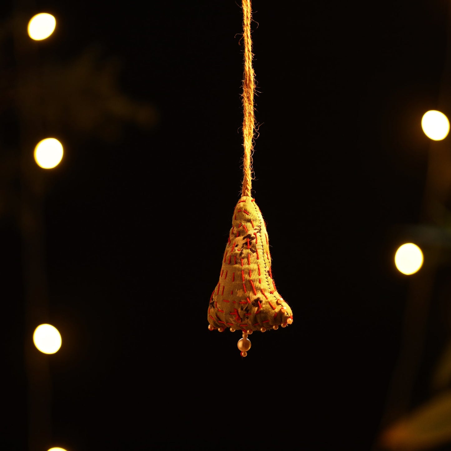 Upcycled Thread & Beadwork X-Mas Decor Hanging