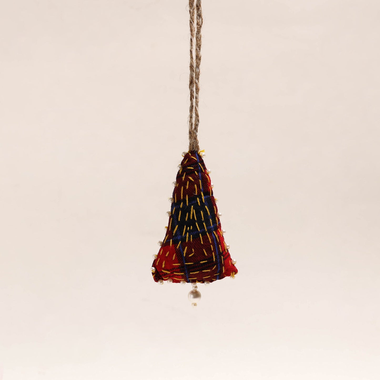 Upcycled Thread & Beadwork X-Mas Decor Hanging