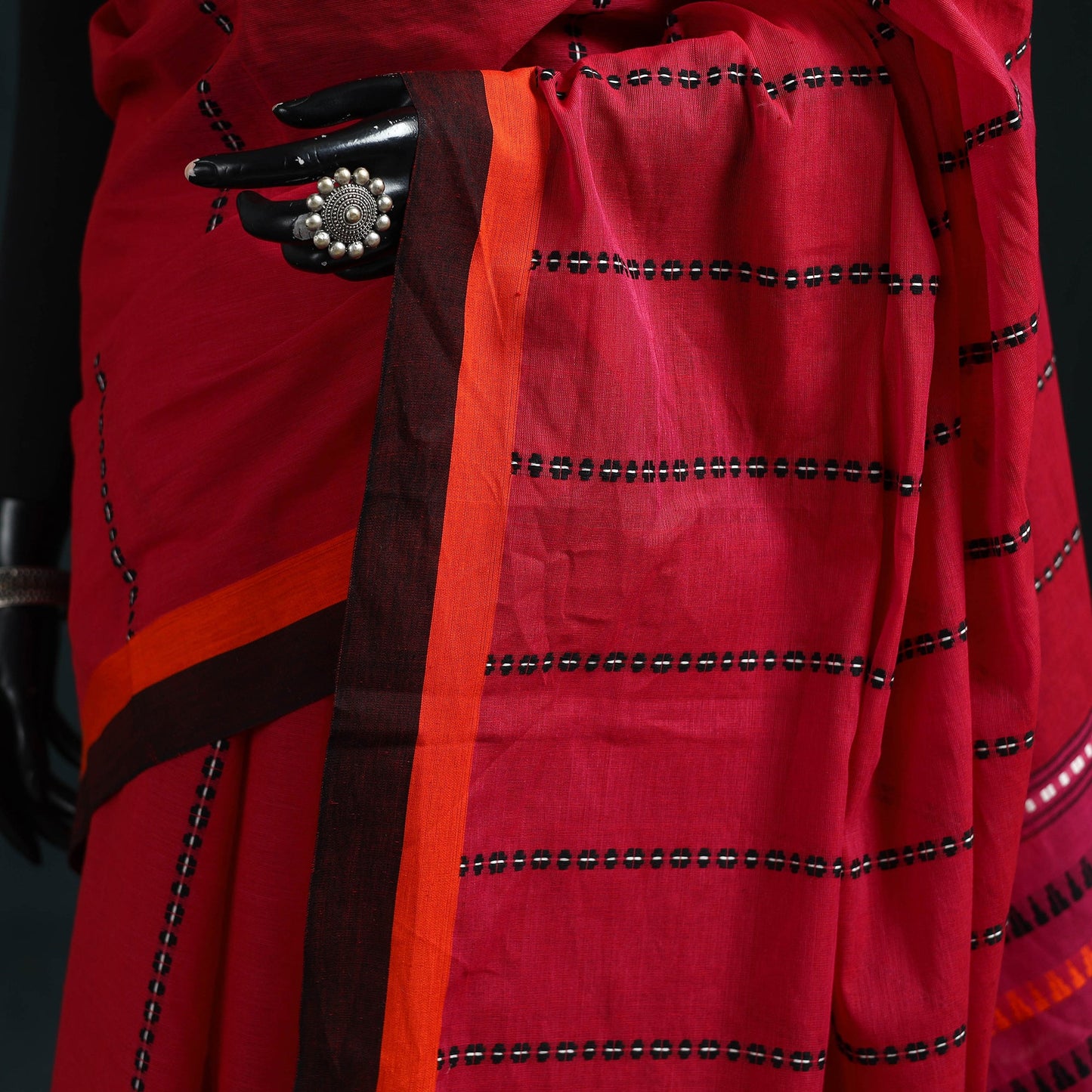 Bengal handwoven cotton begumpuri saree 11 - handcrafted