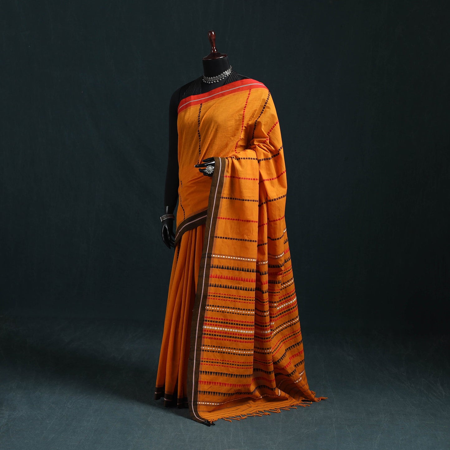 Bengal handwoven cotton begumpuri saree 12 - handcrafted