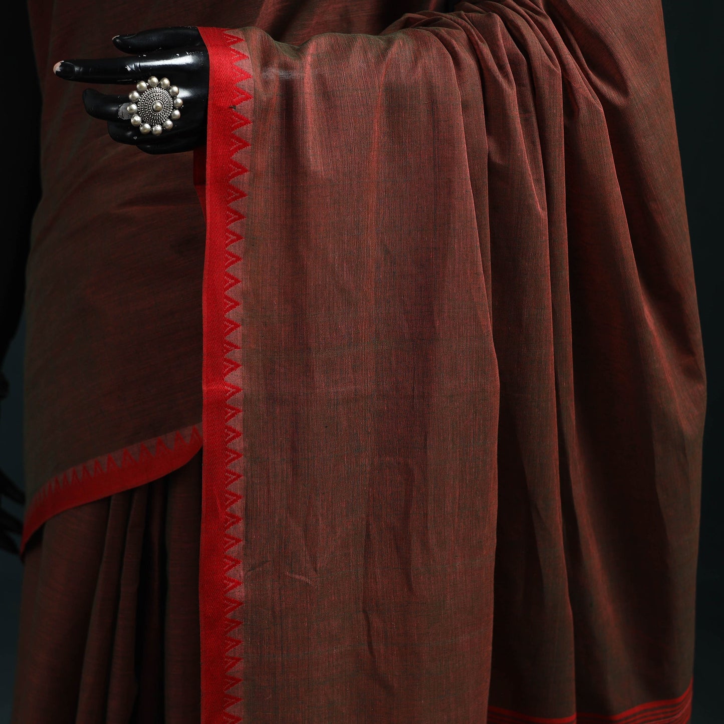 Bengal handwoven cotton begumpuri saree 15 - handcrafted