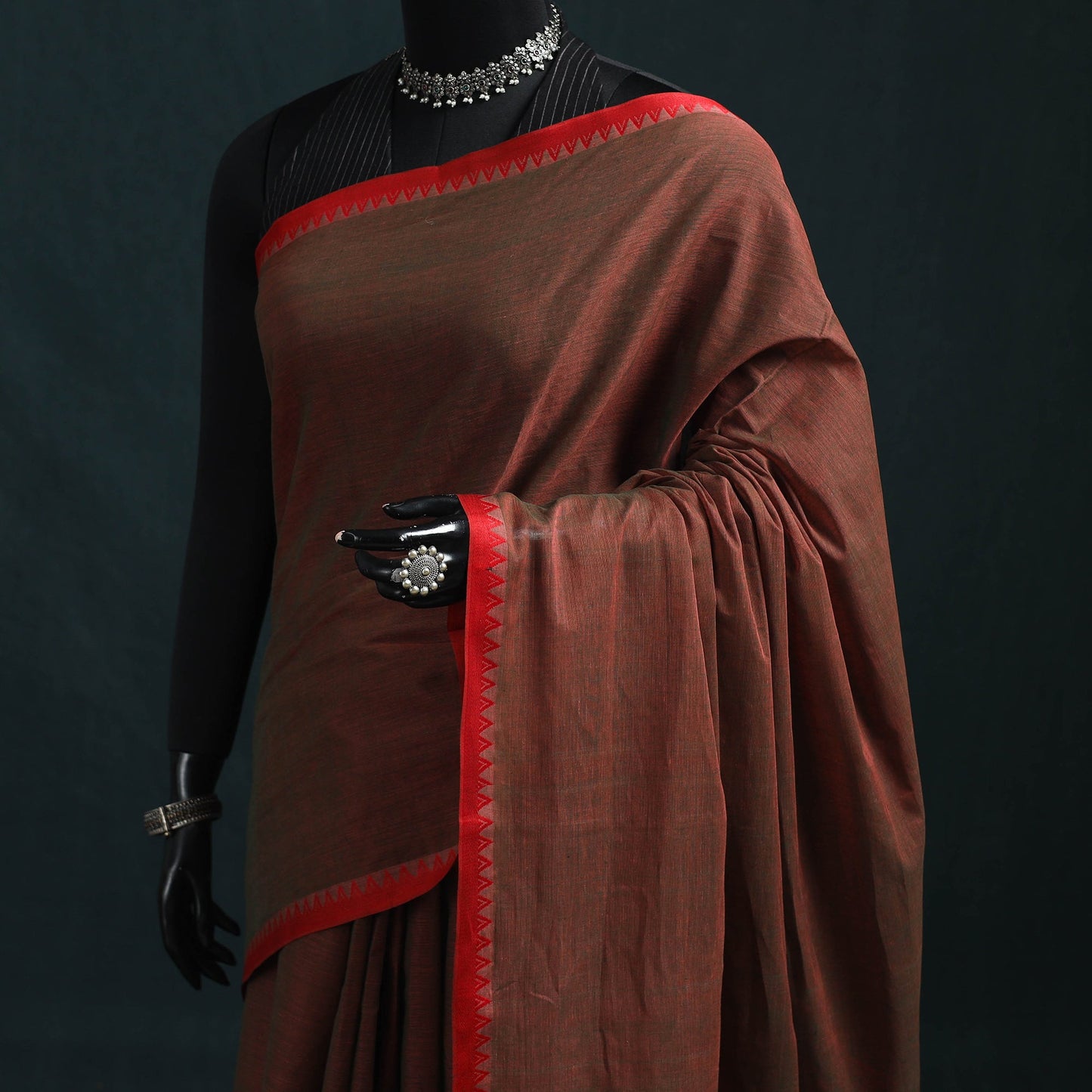 Bengal handwoven cotton begumpuri saree 15 - handcrafted