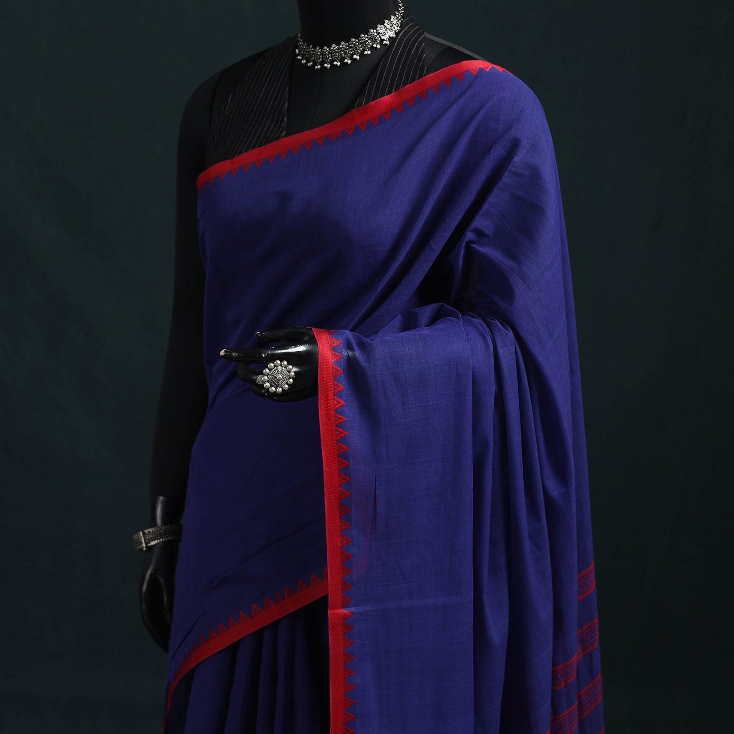 Bengal handwoven cotton begumpuri saree 16 - handcrafted
