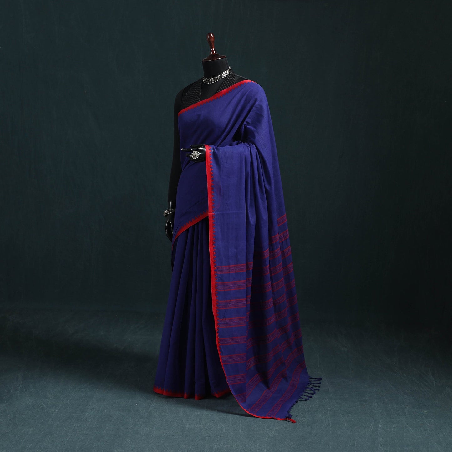 Bengal handwoven cotton begumpuri saree 16 - handcrafted