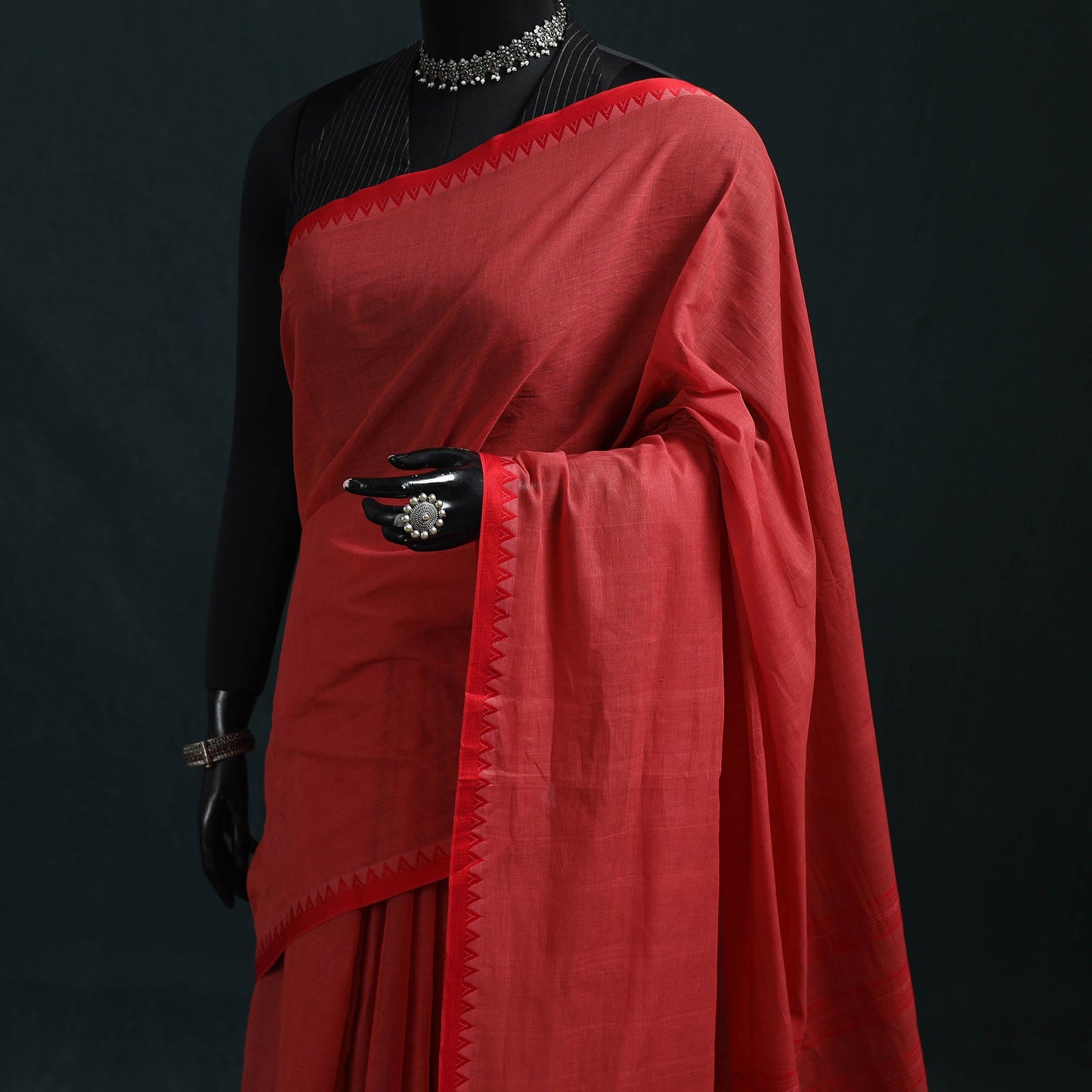 Bengal handwoven cotton begumpuri saree 17 - handcrafted