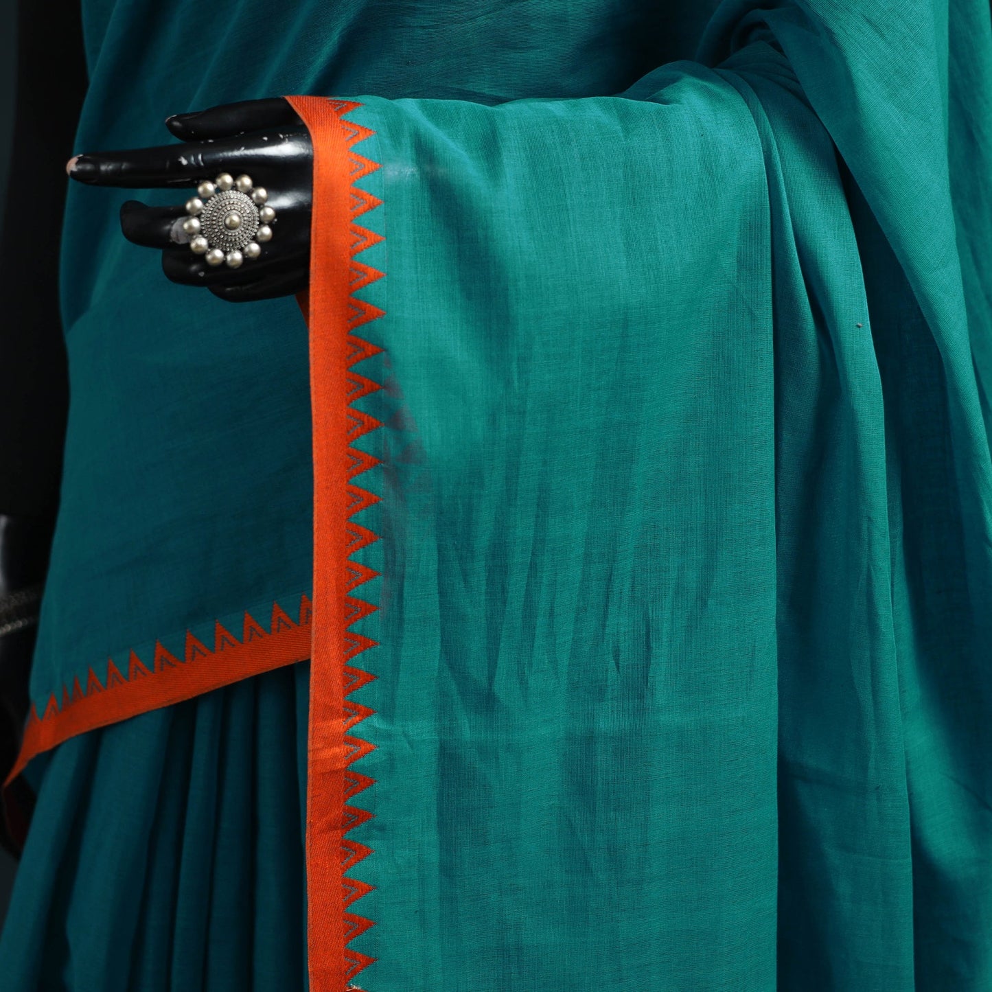 Bengal handwoven cotton begumpuri saree 19 - handcrafted