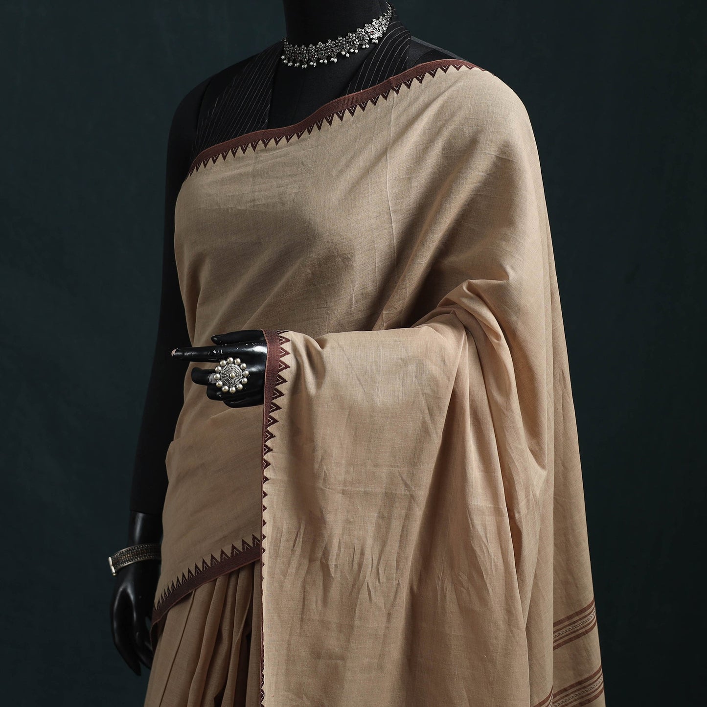 Bengal handwoven cotton begumpuri saree 22 - handcrafted