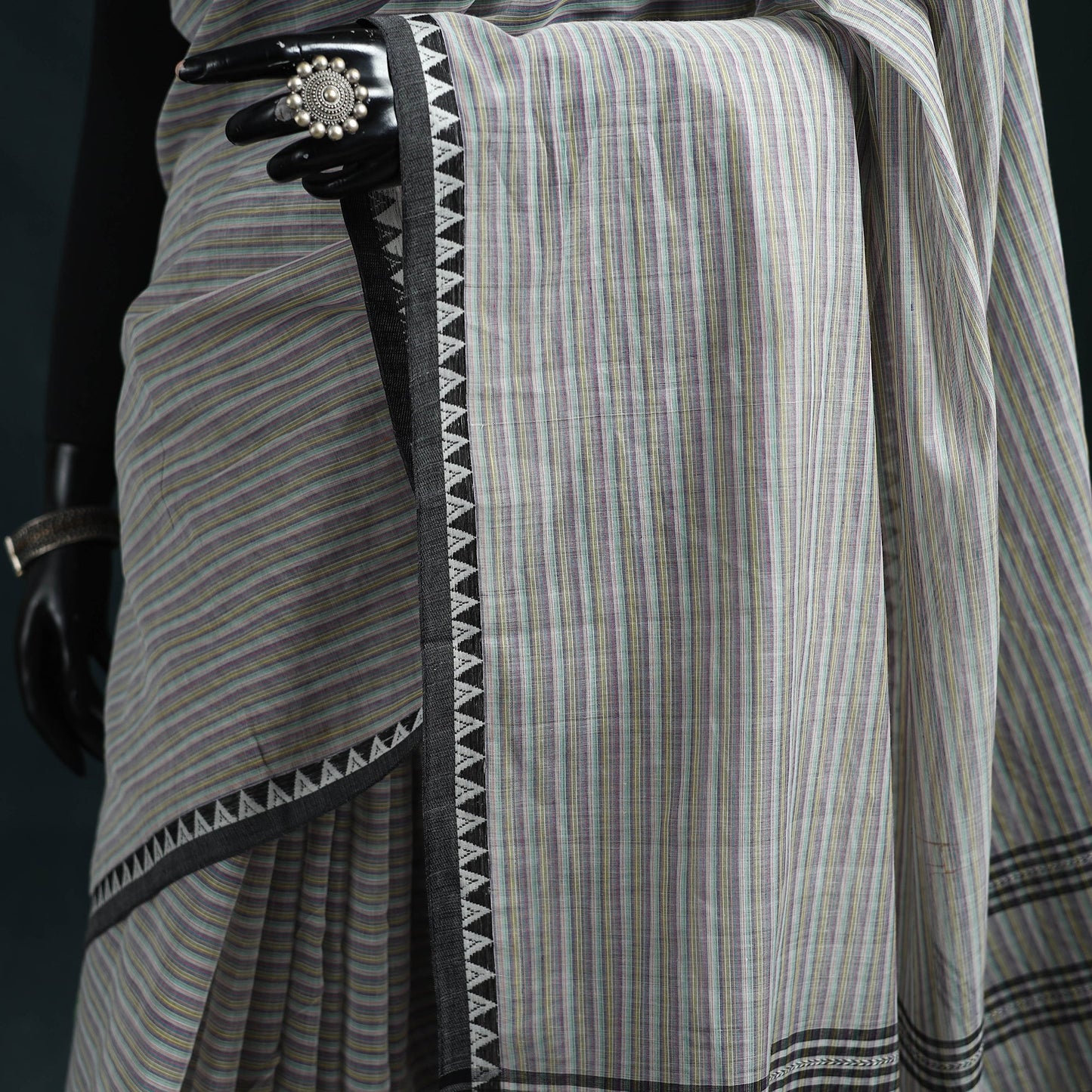 Bengal handwoven cotton begumpuri saree 24 - handcrafted